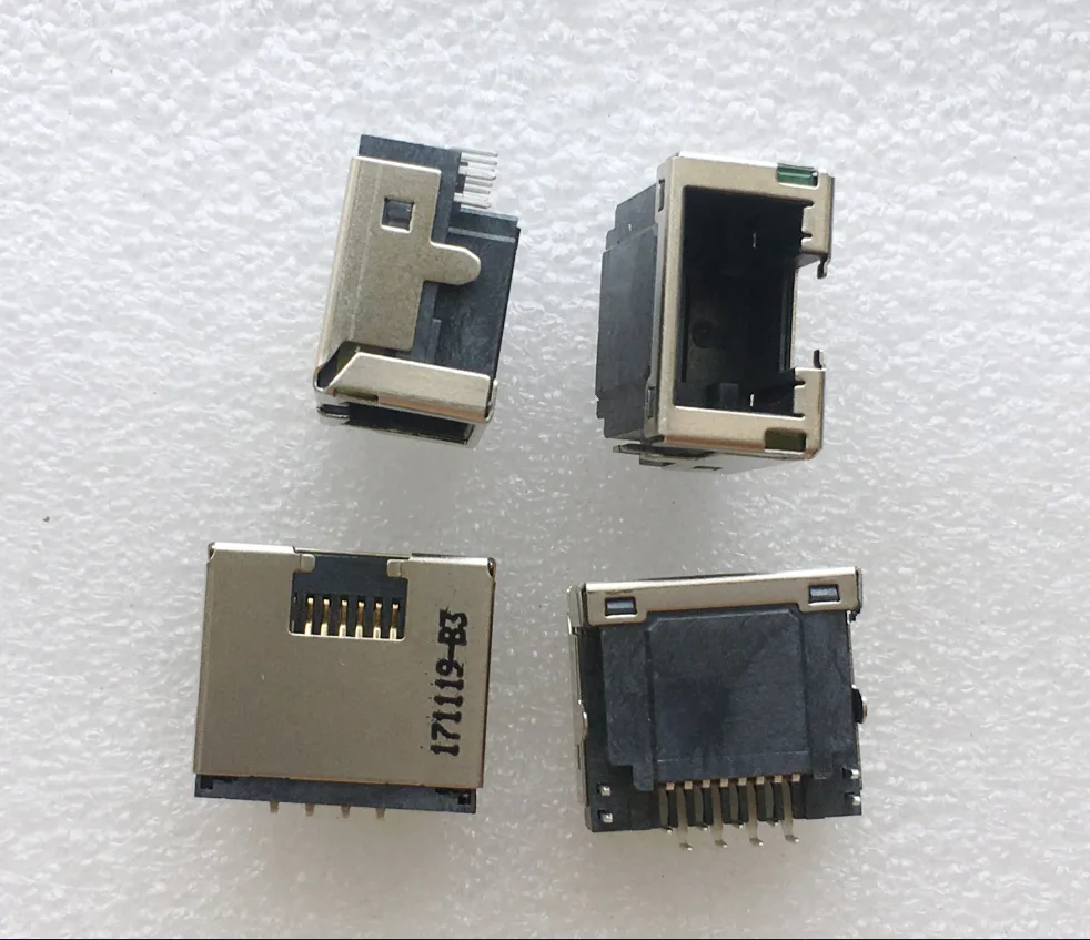

For laptop main board port RJ45 network interface card interface, network connector,network cable socket, sinking plate 12 pins