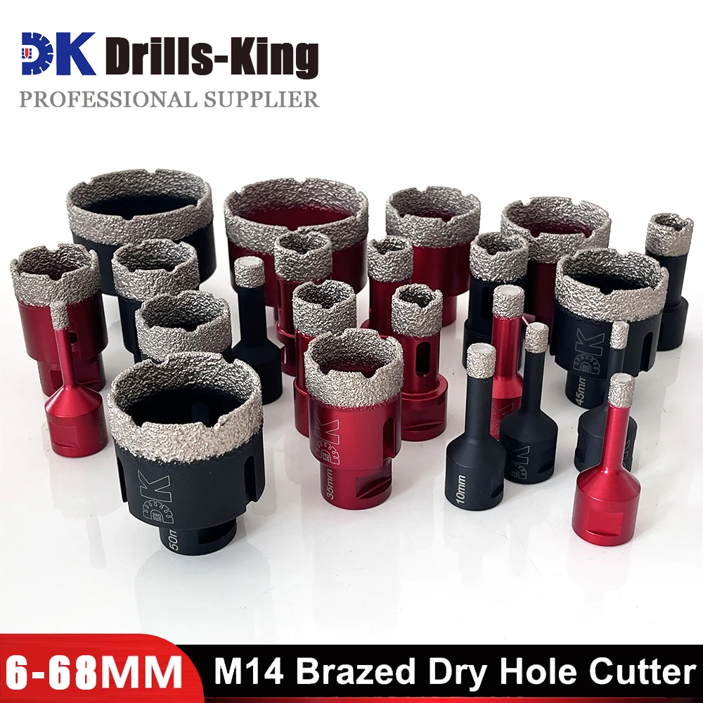 1Pcs Vacuum Brazed Diamond Drill Core Bit M14 Thread Drilling Bit For Porcelain Tiles Granite Marble Ceramic Hole Saw