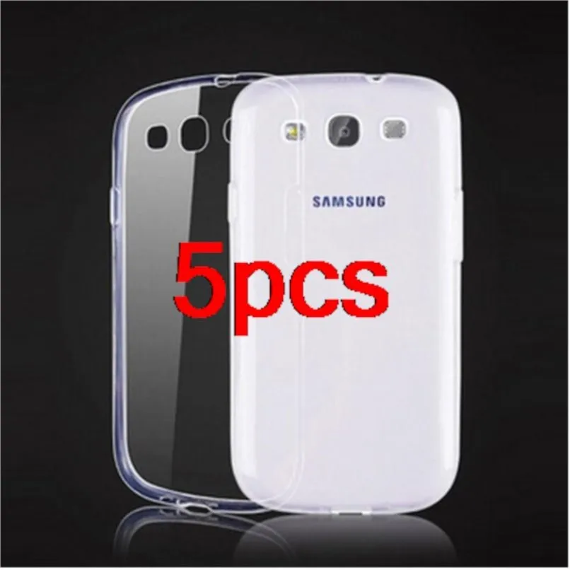 5pcs 0.3mm clear soft tpu case on for samsung galaxy s3 i9300 neo i9301 s3 neo+ i9300i siii duos back cover cases protection