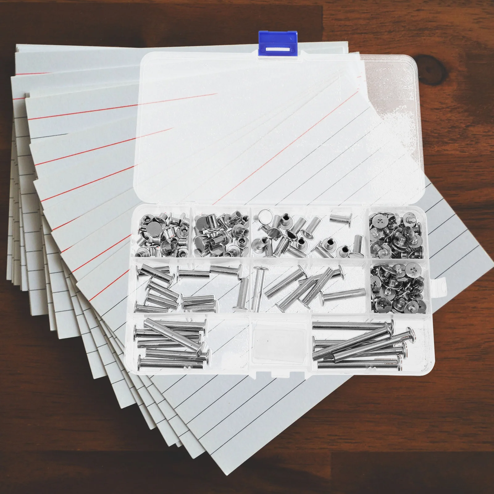 1 Box Stainless Steel Post Binding Screw Set Rust Resistant DIY Scrapbook Photo Album Book Craft Repair Nail