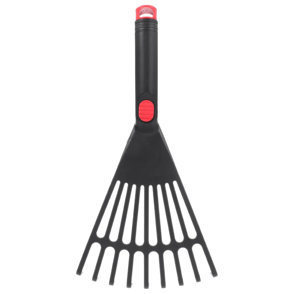 

Garden Small Rake Rakes Lawns Leaf Held Hand Handheld Plastic Short Handle Shrub Travel