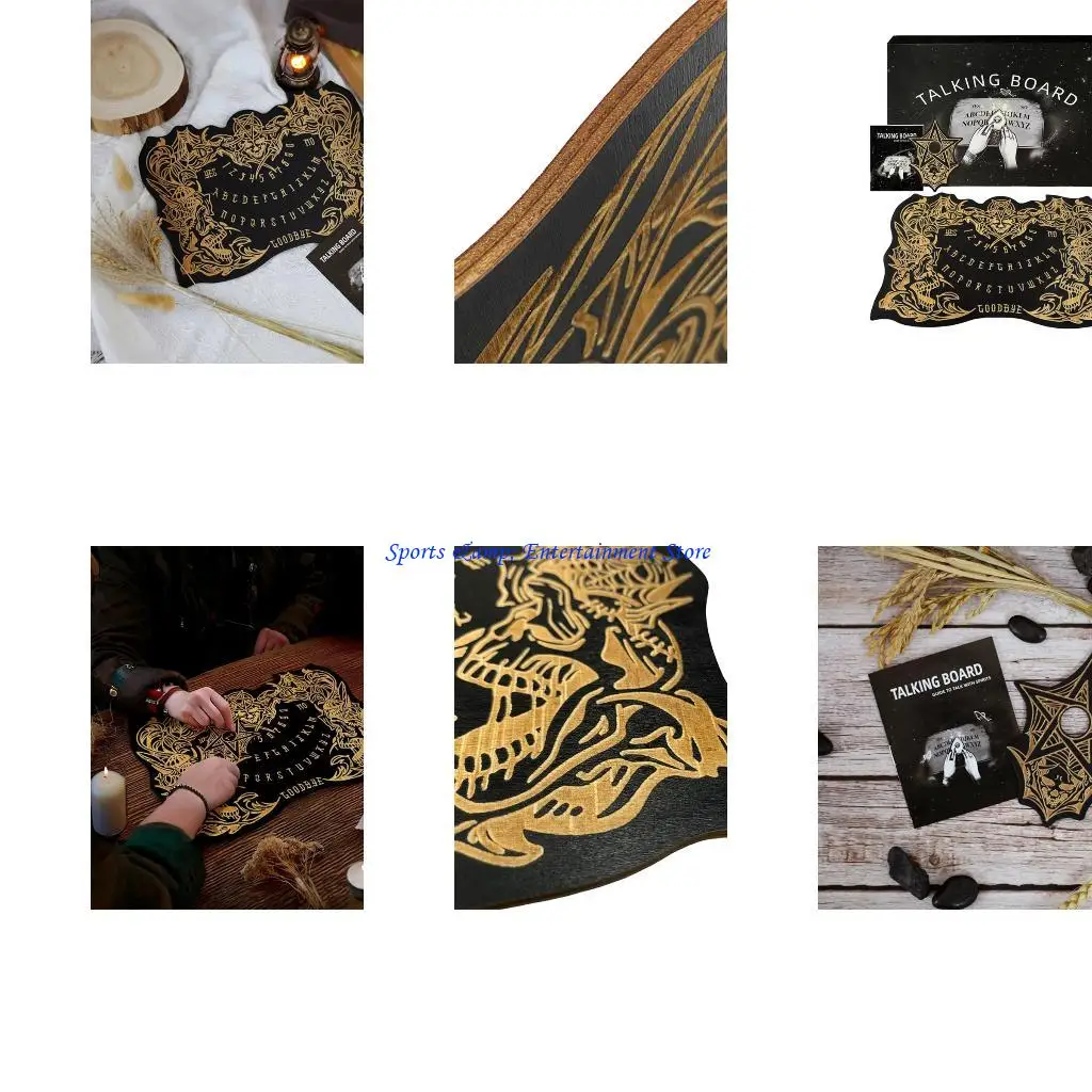 

G7NF Diving Board с Plantchette Talking Board Game Game Сообщение о том, как Tool Skull Spirit Board с Plantchette