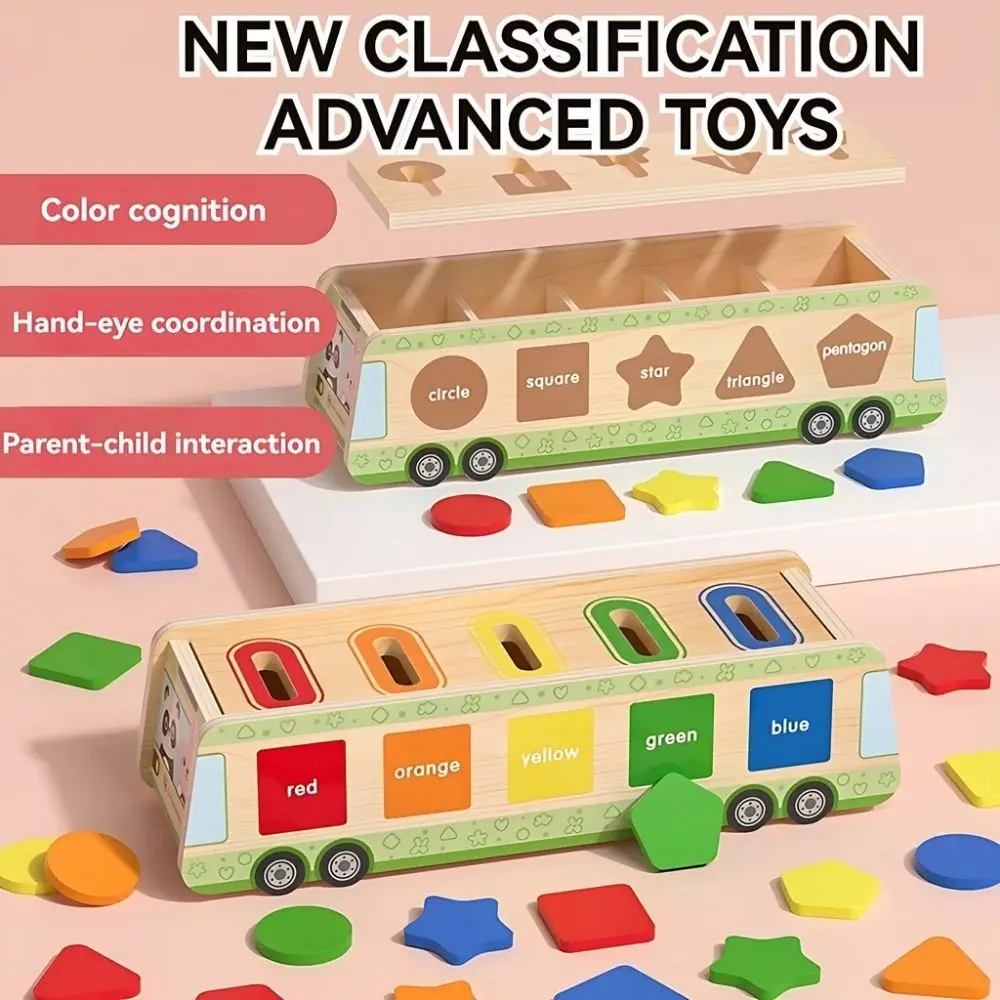 Boîte de tri de formes en bois, Cognition géométrique, Montessori, éducation précoce, jeu de Table de tri de formes et de couleurs, multicolore