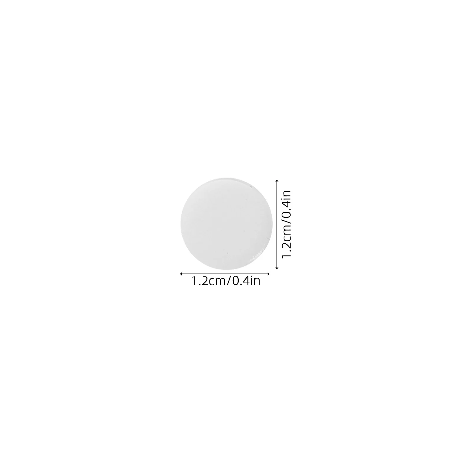 1000Pcs Round Transparent Double Sided Adhesive Dots Clear Double Sided Tape No Trace Sticky Tape for Home Office DIY Crafts