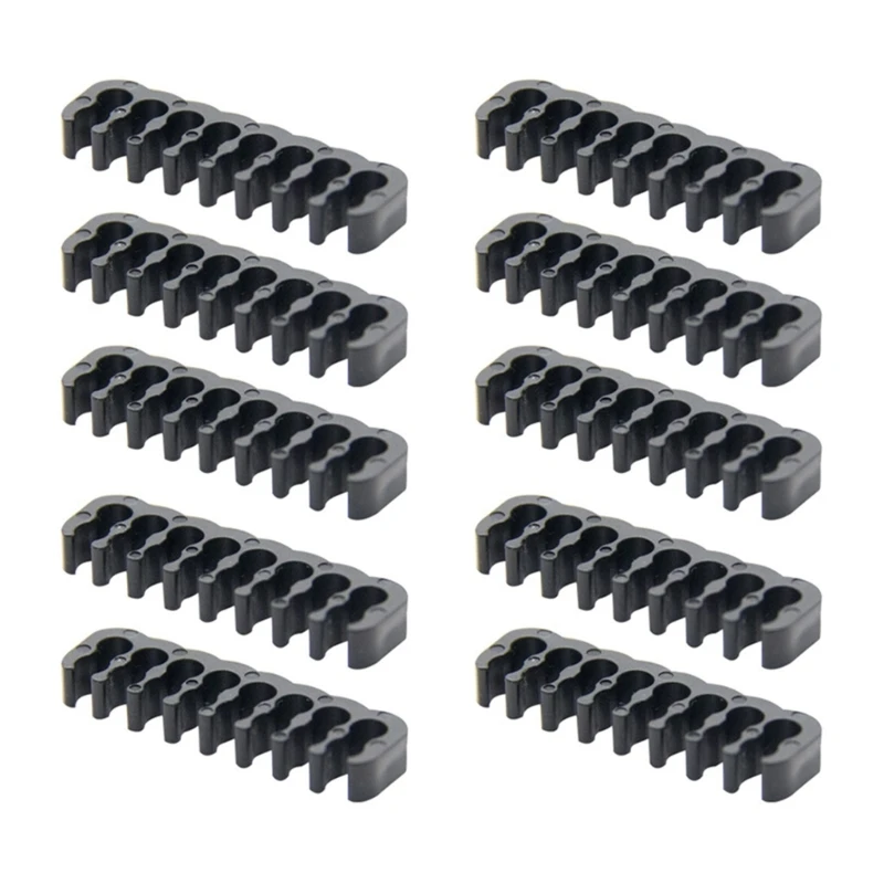 10pcs Cable Combs Clamp Cable Clip Organizers Computer Cable Management Comb For Organizing Cable Convenient to Use 24BB