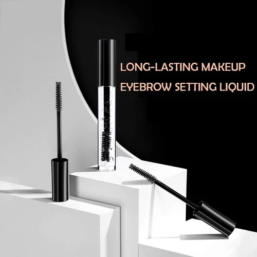 Imagen 2 del producto Gel líquido para cejas resistente al agua, tinte transparente para cejas, cera duradera de secado rápido, jabón de fijación 3D para cejas salvajes, maquillaje cosmético