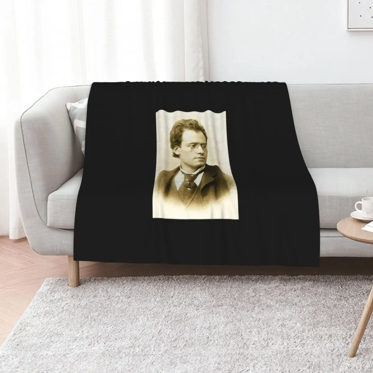 Gustav Mahler ~ Composer ~ Conductor ~ 1893 Portrait Throw Blanket sofa bed halloween Sofa Giant Sofa Thin Blankets