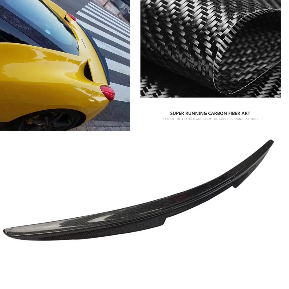 For Ferrari 458 Italia Spider Rear Spoiler Wing Tailgate Trunk Lid Trim Decklid Flap Splitter Lip