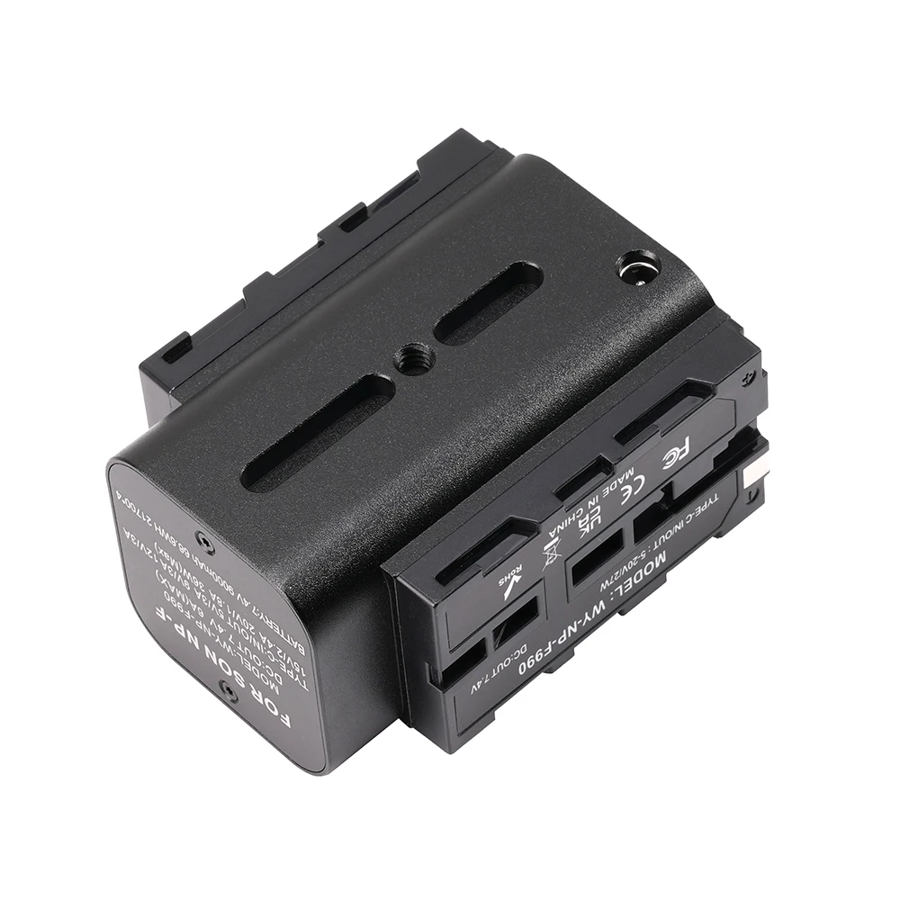 FOTGA NP-F Battery Adapter For Sony NP-F970/550/770 Double Sided Battery Camera Monitor Image Transmission Camera Photography