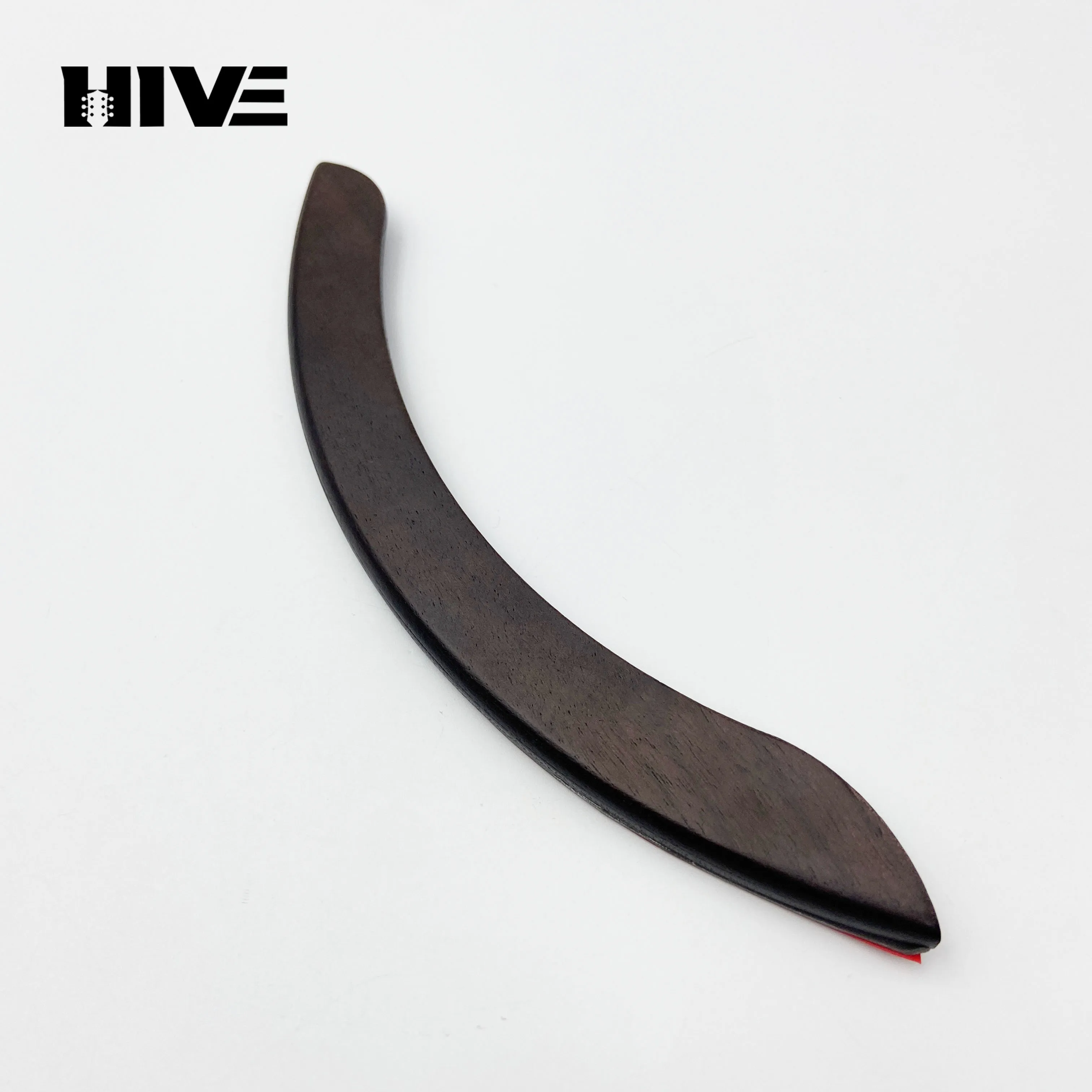 Solid Wood Guitar Handrest Rosewood Handrest with Double-Sided Soft Glue Self-adhesive Folk Guitar Handrest