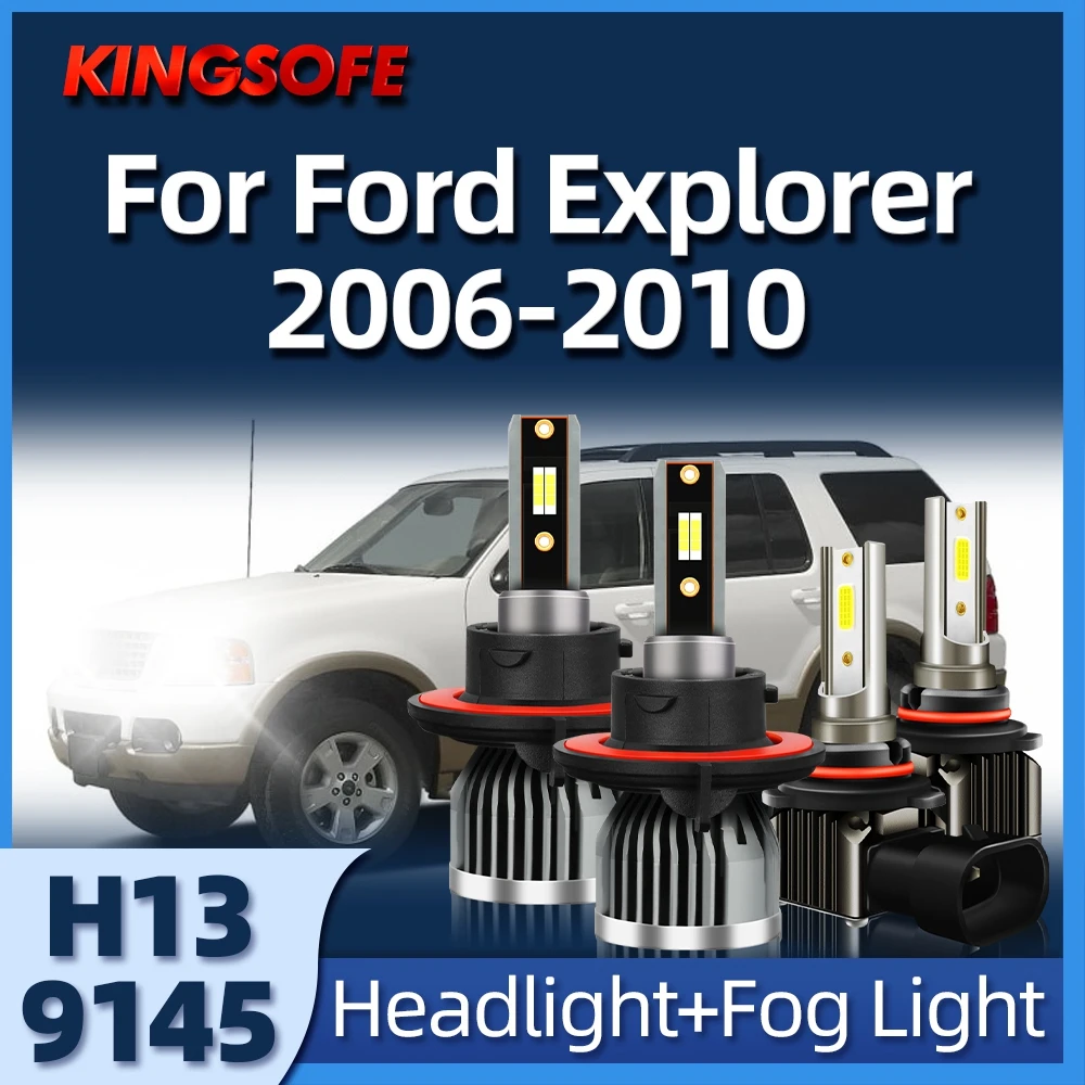 

Led Car Headlight Bulbs 30000LM 180W H13 Fog Lights Auto Lamps Turbo Fit For Ford Explorer 2006 2007 2008 2009 2010