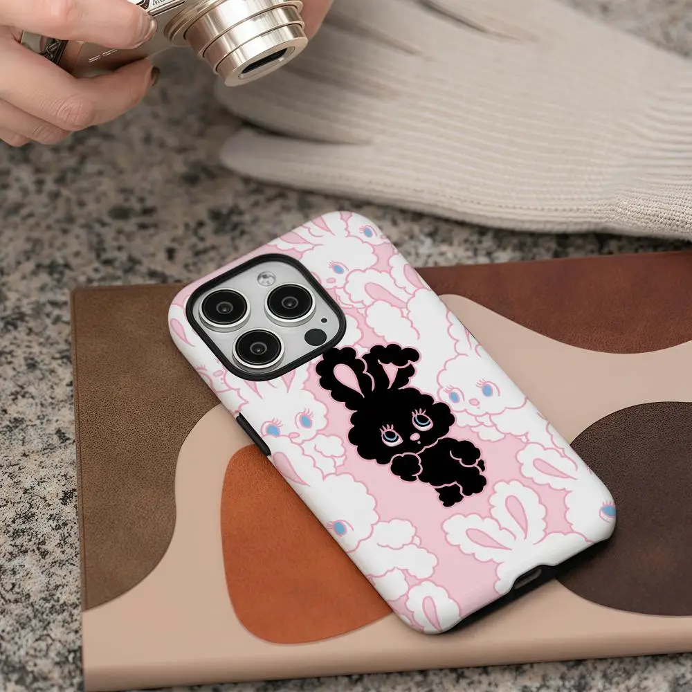 foxys illustrations Phone Case For iPhone 17 16 15 14 13 12 Pro Max Plus Glossy HD Double-Layer Liquid Back Film Hard Shell