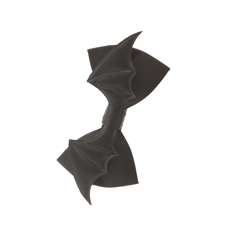 

Unisex Black Bat Wing Bowtie for Men Women Halloween Party Pre-Tied Bowknot Ties