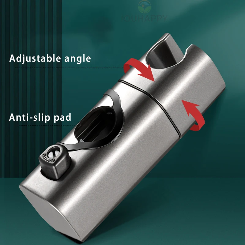 Suporte de cabeça de chuveiro ajustável, portátil, plástico abs, braçadeira universal, suporte de chuveiro para acessórios de banheiro, suporte de chuveiro