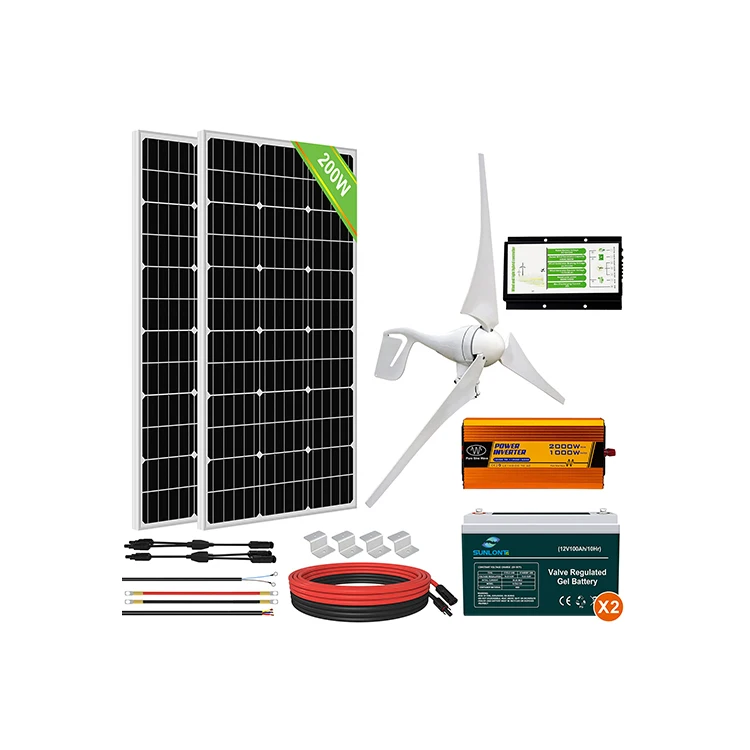 

600W Rechargeable Hybrid Wind And Solar Energy Storage System For Home, Farm And Cabin Garden