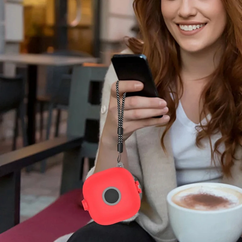 Casing penutup Headphone, dudukan kotak pengisian daya dengan Carabiner Lanyard penyerapan guncangan untuk Beats Fit Pro