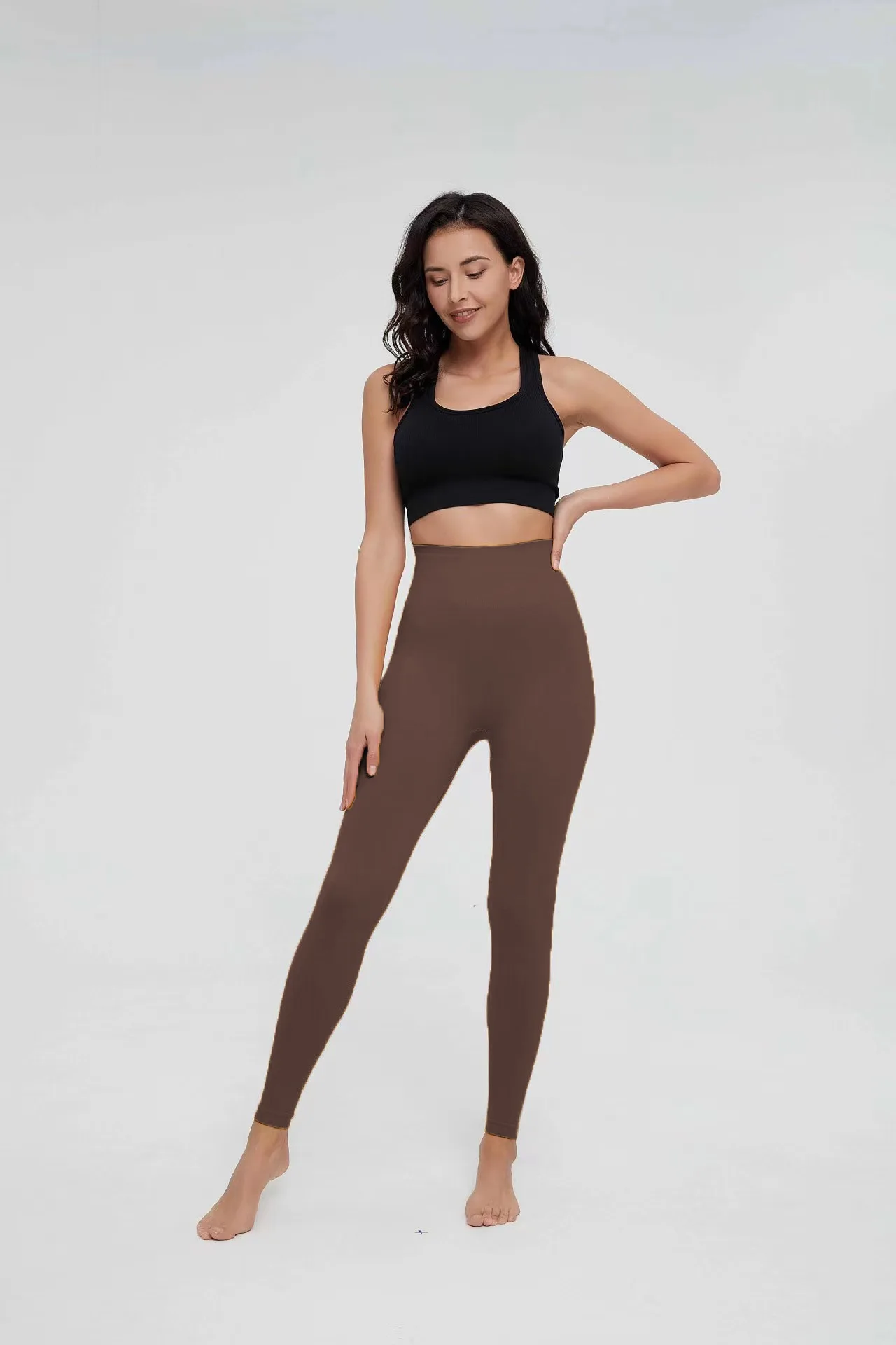 Nahtlose Gestrickte Leggings Frauen Hohe Taille Sport Hosen Hohe Elastische Gym Workout Lauf Leggings Sexy Hüfte Heben Leggings