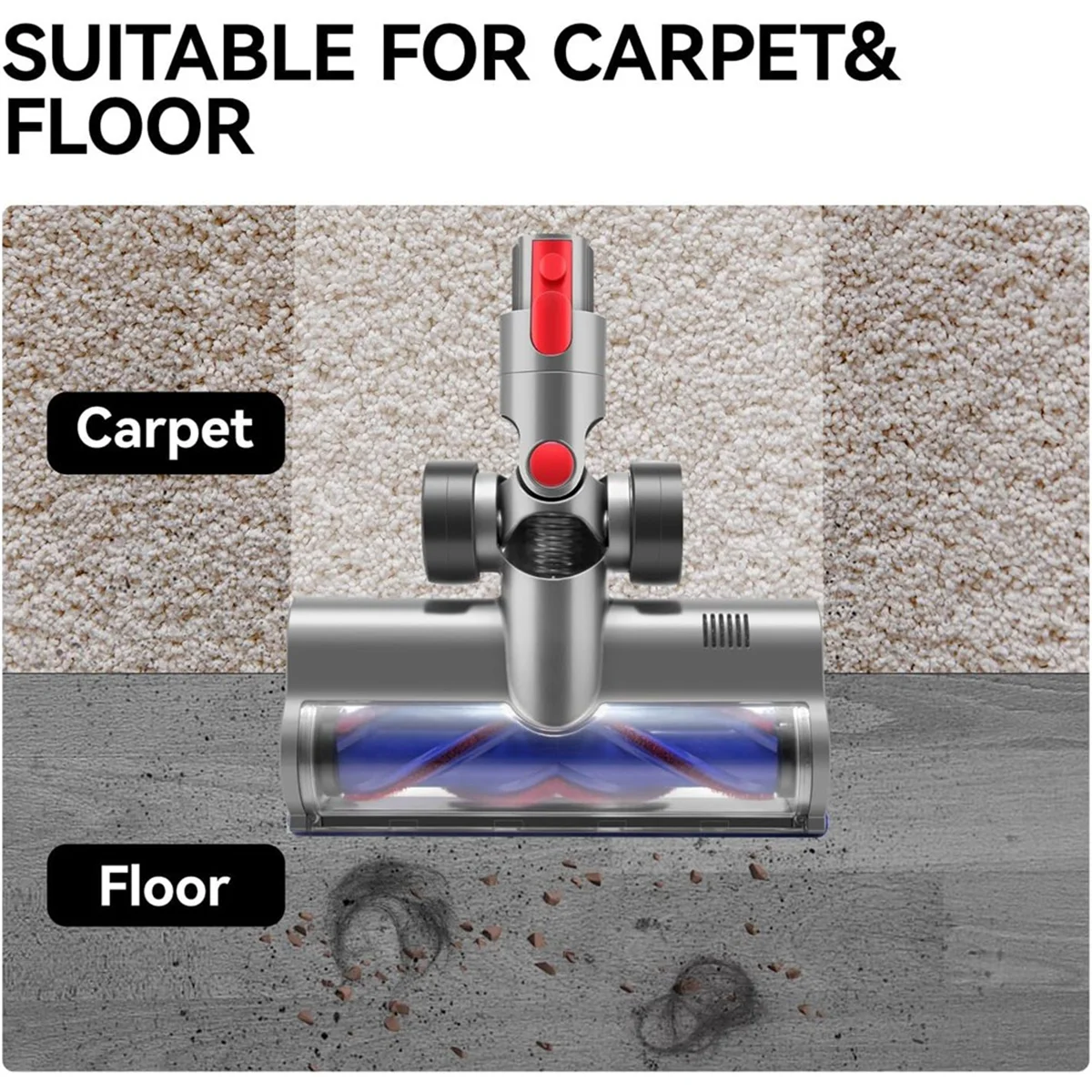 อัพเกรดไดรฟ์ตรงหัวแปรงหัวฉีดสําหรับเครื่องดูดฝุ่น Dyson V10 V11 V8 V7 V15 ชิ้นส่วนทดแทน