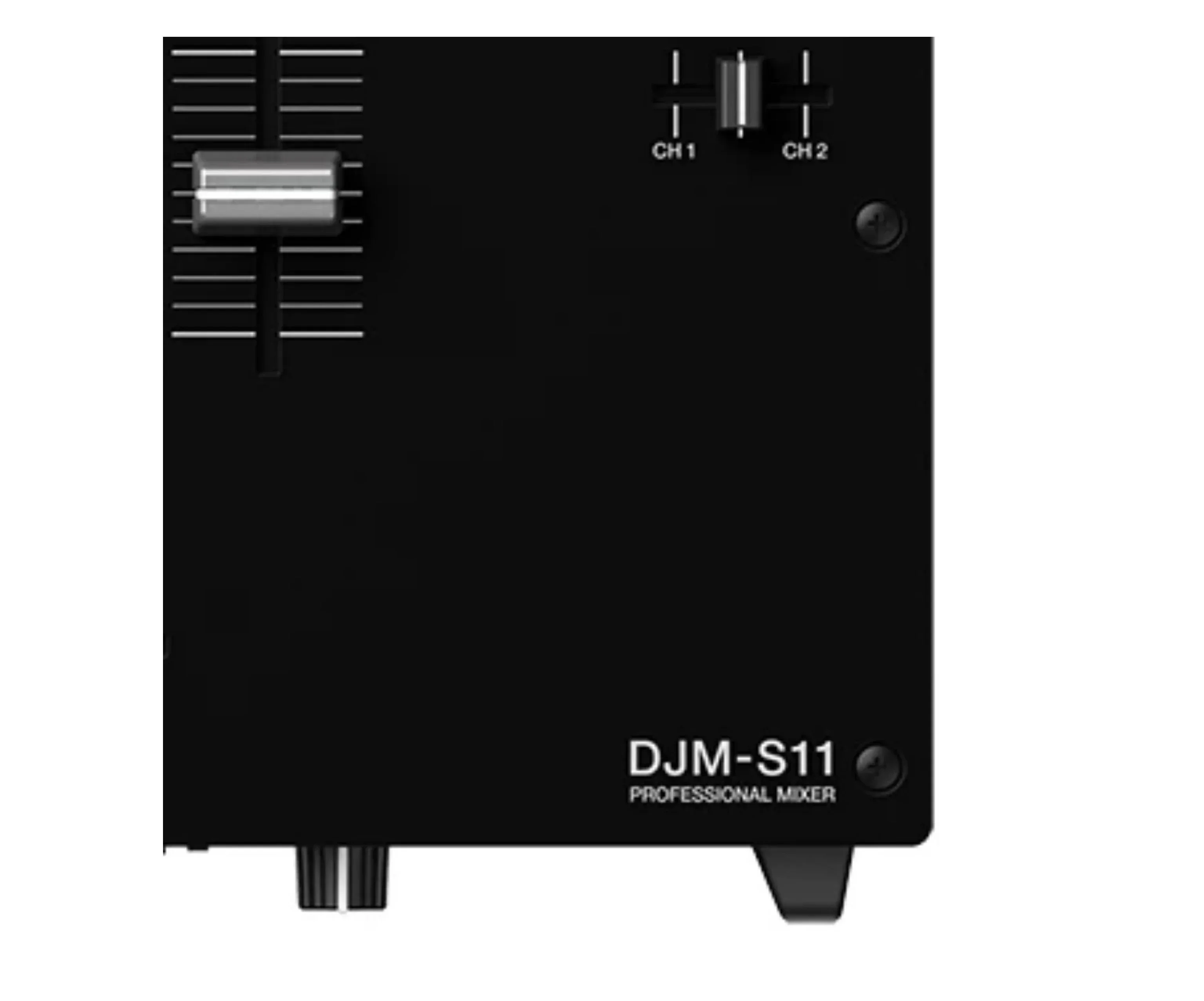 

Black screws suitable for oxidation resistance on the panel of the PioneerDJM-S11 mixer disc player