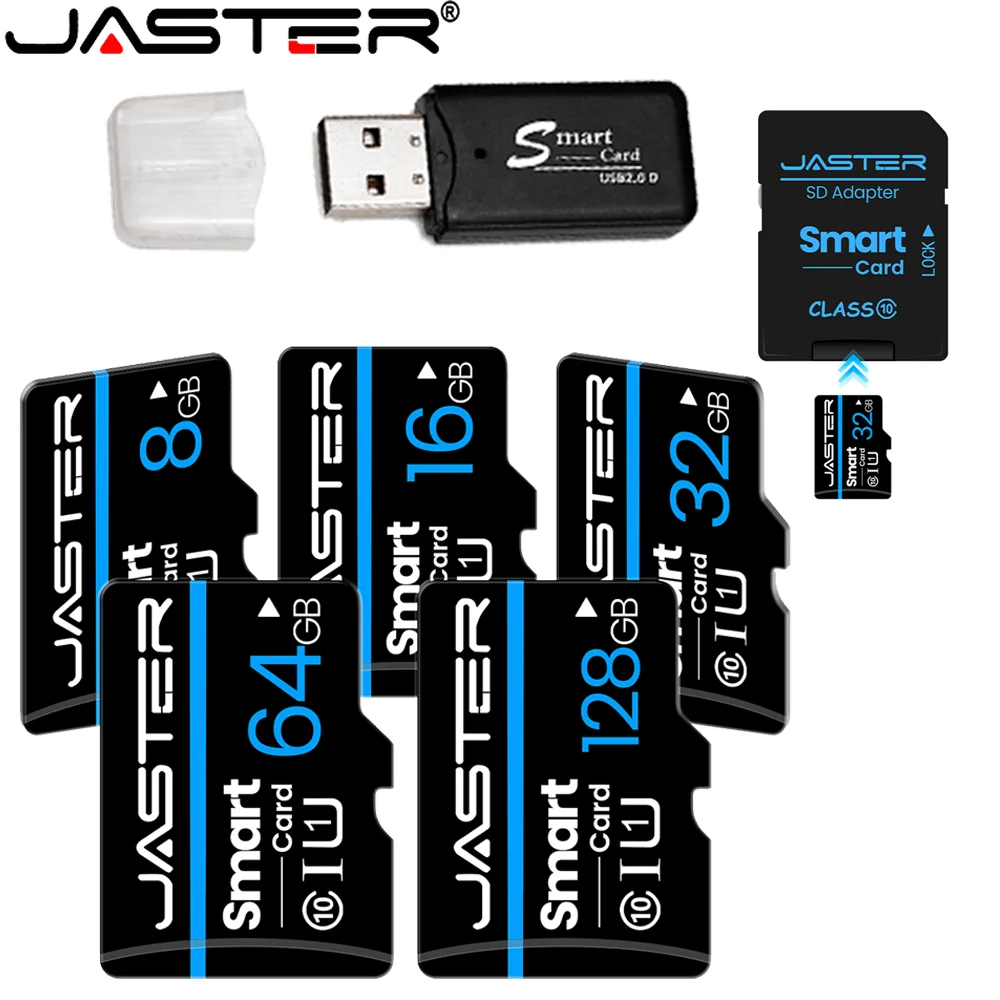 

High Speed Memory Card 128GB 64GB Smart SD Card Memory Stick 32G 16G TF Real Capacity Secure Packaging 8G For Tachograph Camera