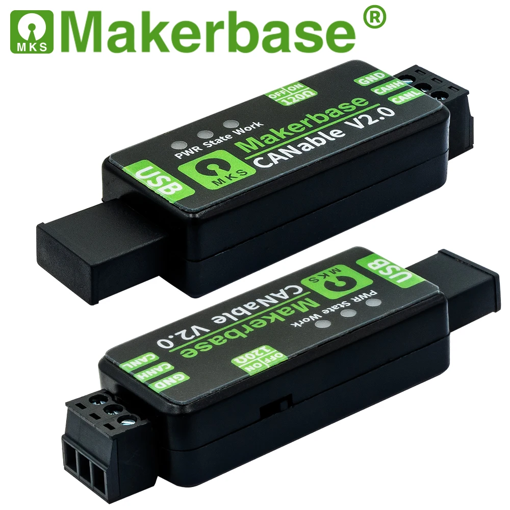 Makerbase CANable 2.0 USB-zu-CAN-Adapter-Analysator CANFD slcan SocketCAN CANdleLight-Klipper