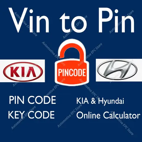 Pincode for Hyundai KIA VIN to PIN Code Keycut Key Code by VIN One Time Online Calculator-LOCKSMITH AUTO KeyCode Generator