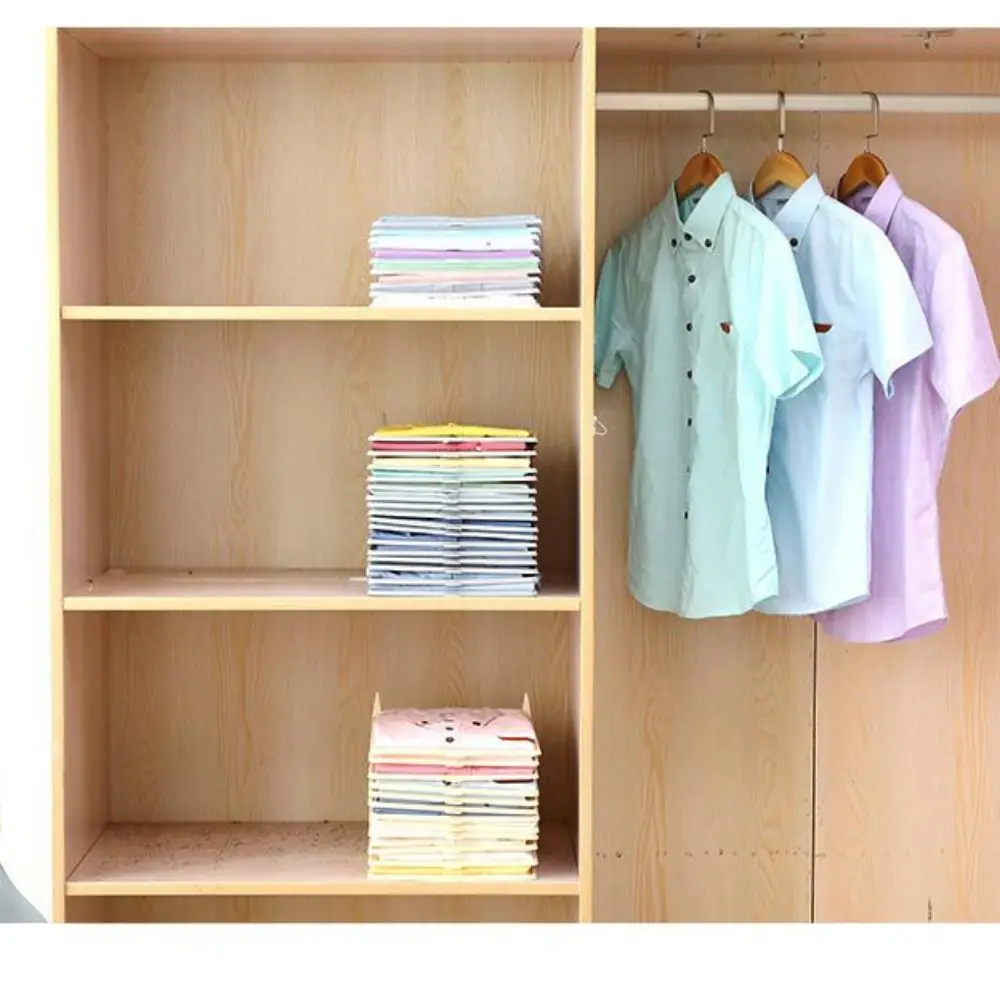 Shirt Organizer T Shirt Folder Board Clothing Lazy Folding Board Dividers Stackable T Shirt Organizer Wardrobe Storage