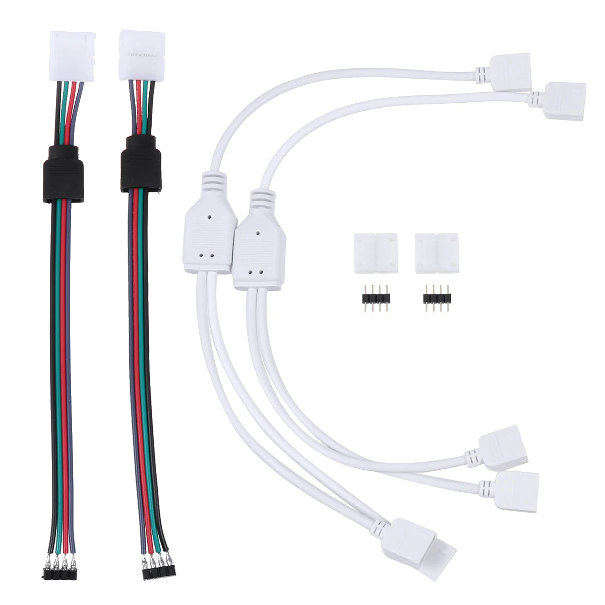 10mm LED Strip Connector Premium Material Easy Install Weld Free Decoration Lighting Cable Clamp for Strip