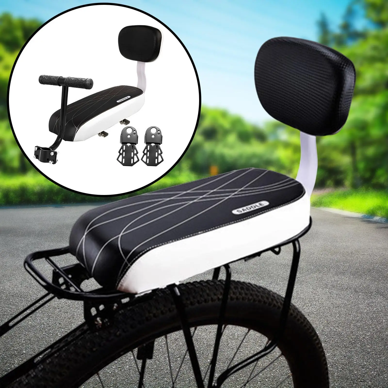 Bicycle Rear Seat Cushion Parts Bicycle Rear Rack Saddle Child Bicycle Seat