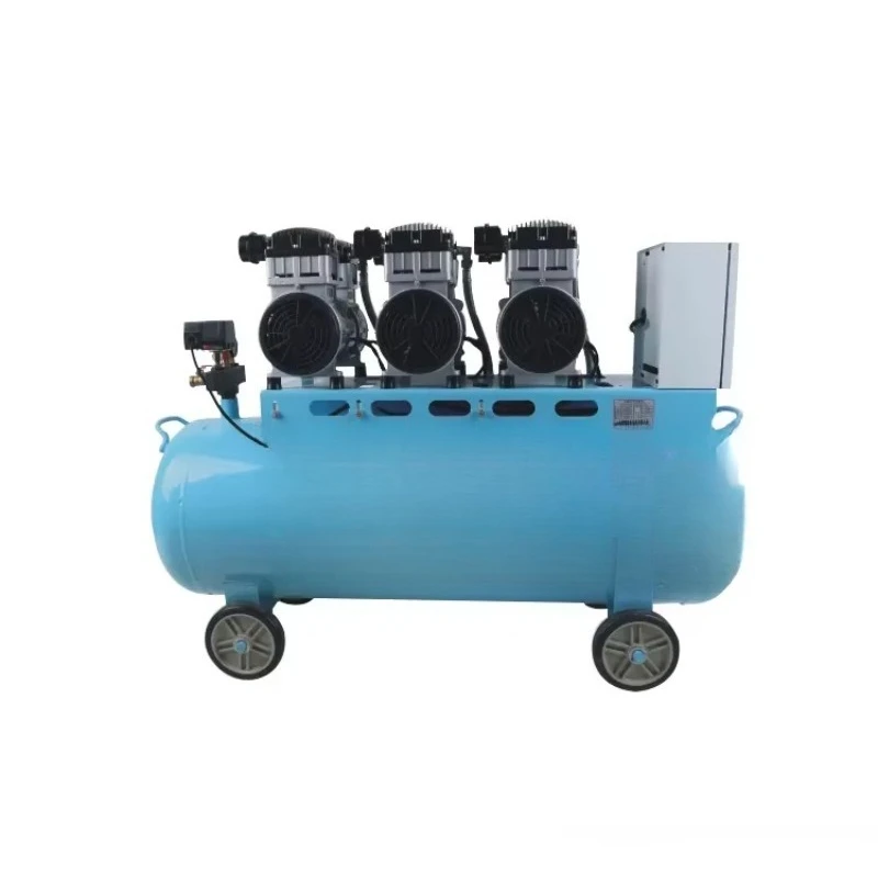 

Electrically heated industrial air compressor, reducing paint booth noise LED lighting function