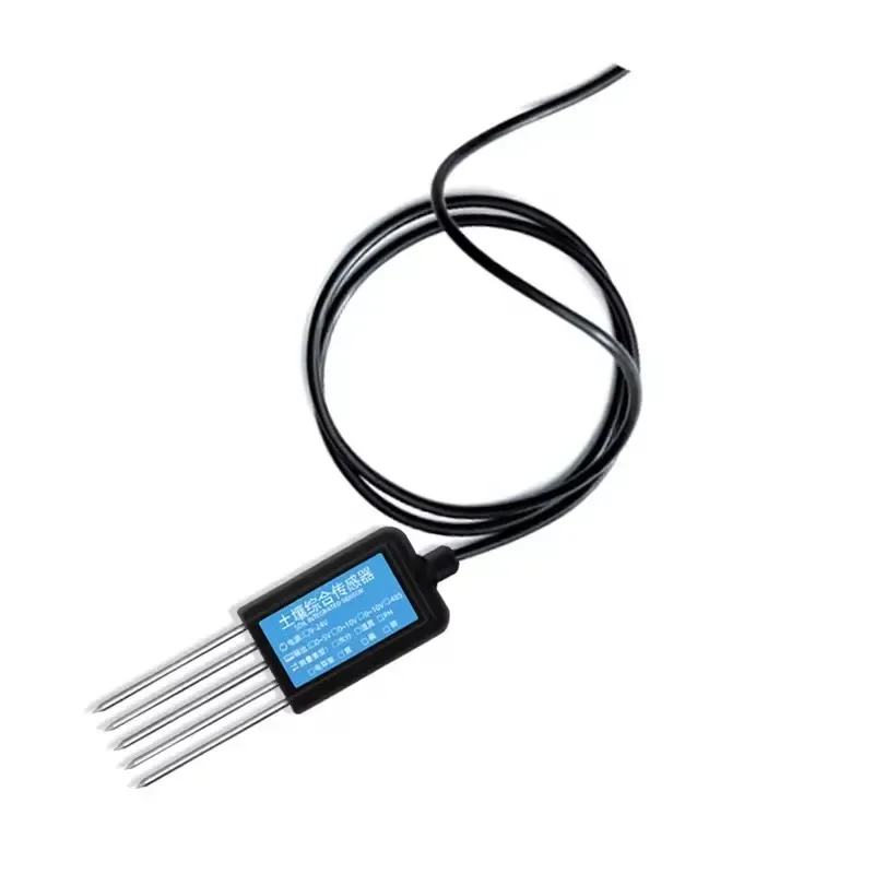 Soil Temperature And Humidity Testing Integrated With Soil Moisture Sensor EC Meter RS485