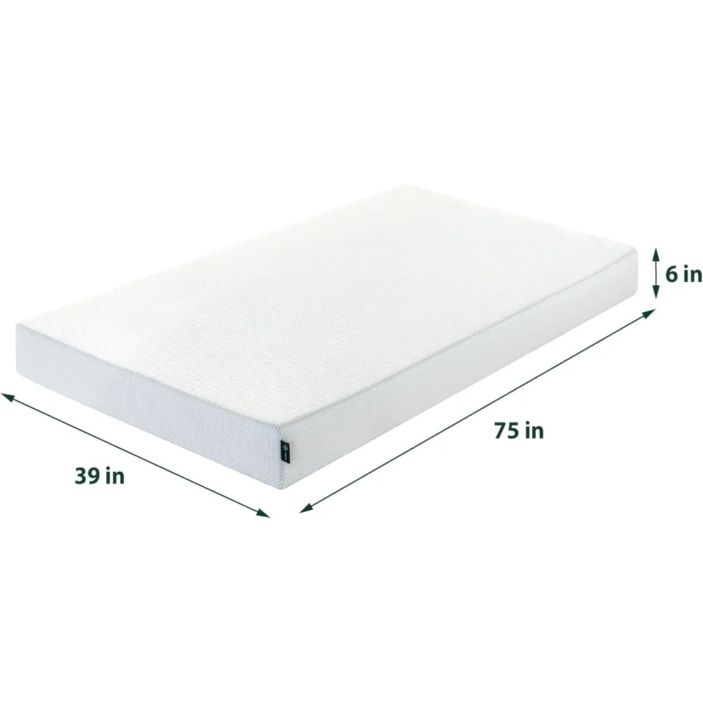 6-inch green tea cooling memory foam mattress [new version], double bed, no glass fiber, medium hardness, cooling gel foam