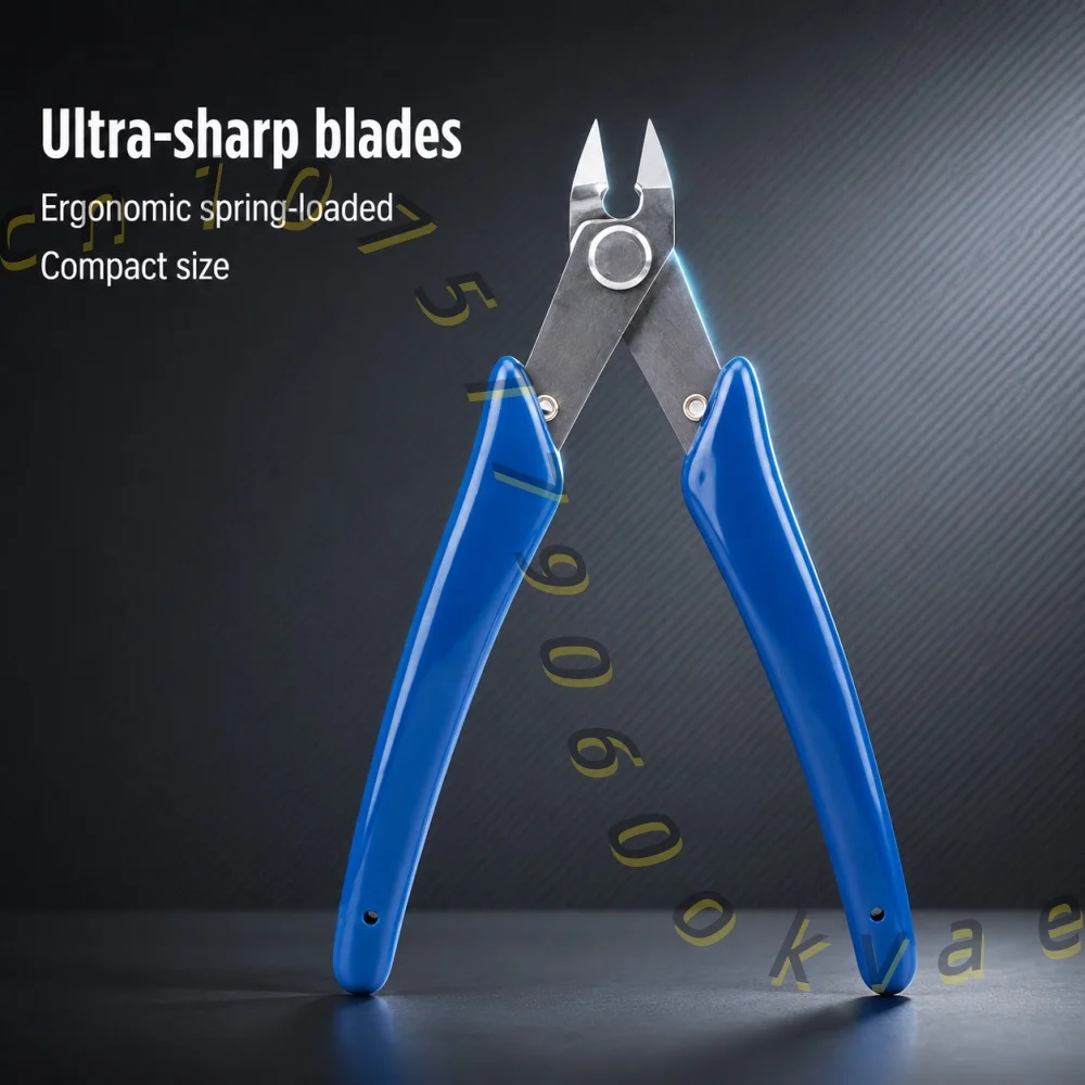 130mm Mini Diagonal Cutting Pliers Electronic Wire Cutter Precision Side Cutters for Jewelry Making Plastic Model Trimming