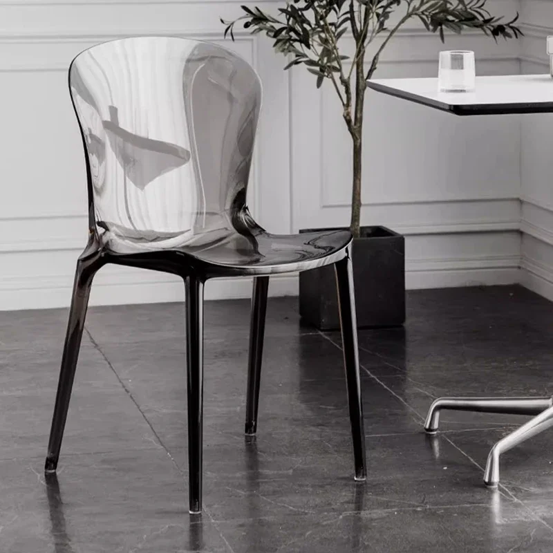 

Living Room Plastic Dining Chairs Kitchen Italian Design Acrylic Bedroom Dining Chairs Modern Hotel Home Furniture Cadeira LLDC