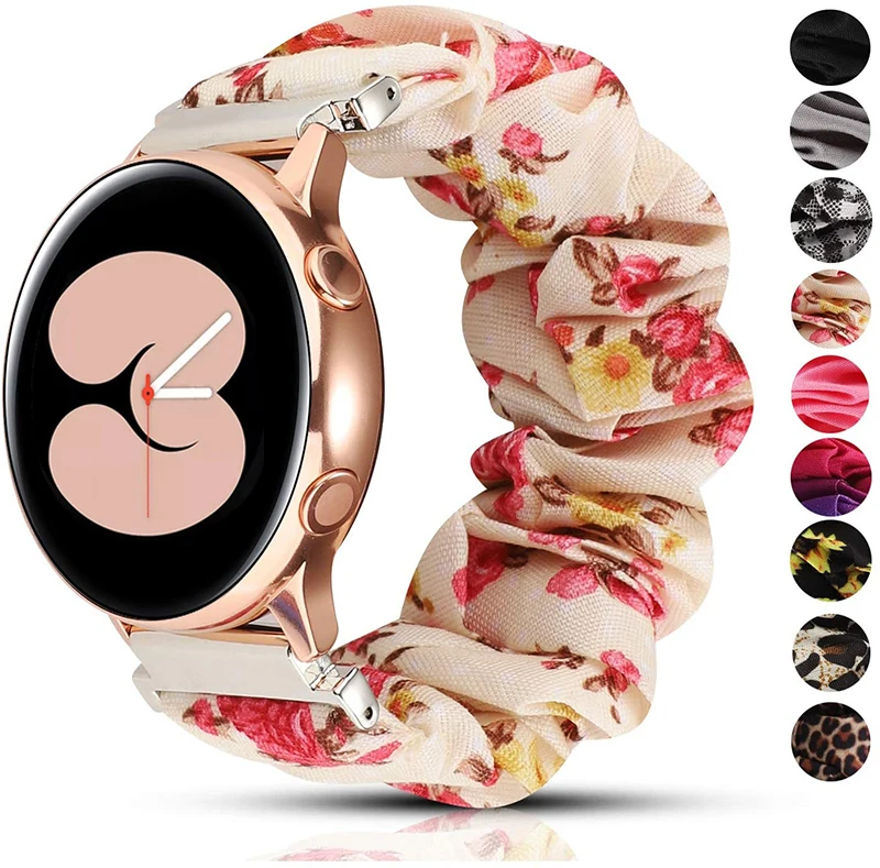 Elastic Nylon Loop Strap For Samsung Galaxy Watch 4 40mm 44mm Band Scrunchies Bracelet For Samsung Galaxy Watch4 Classic 42/46mm