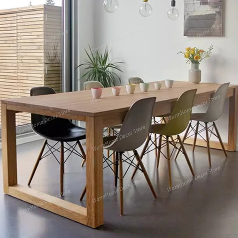 

Solid Wood Nordic Dining Tables Originality Living Room Coffe Minimalism Dining Tables Tea Home Furniture Esstisch HQ40CZ
