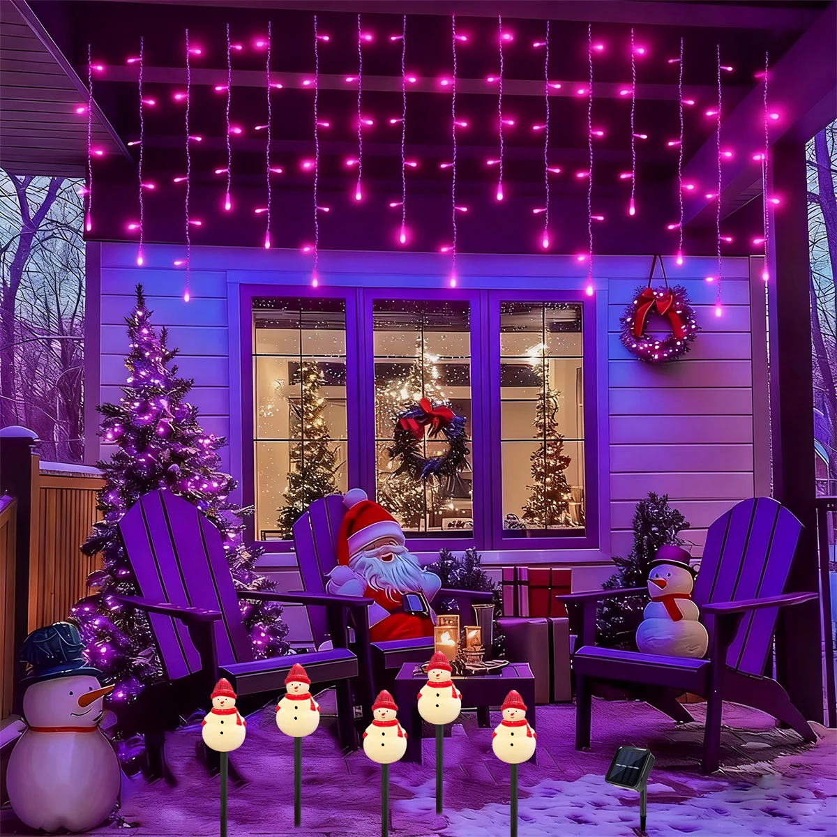 5 قطعة/المجموعة قبعة حمراء ثلج في الهواء الطلق حديقة الشمسية مصابيح إضاءة للمناظر الطبيعية للماء حصة مصباح لمسار بارك عيد الميلاد حزب ساحة ديكور