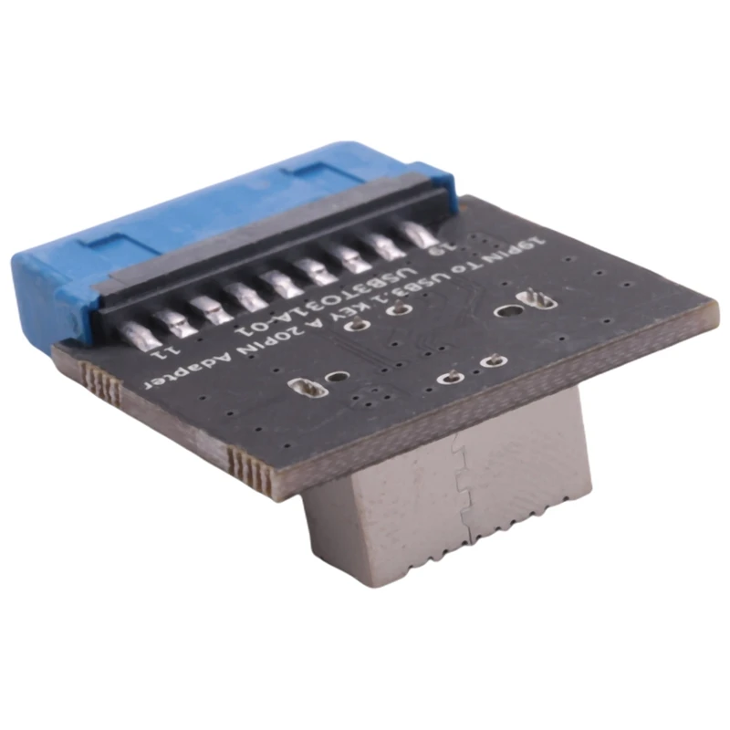 Computer Motherboard USB 3.0 Front 19-Pin auf 3.1 Typ-C Front Panel Header Typ E Adapter 20 bis 19-Pin Erweiterungskarte