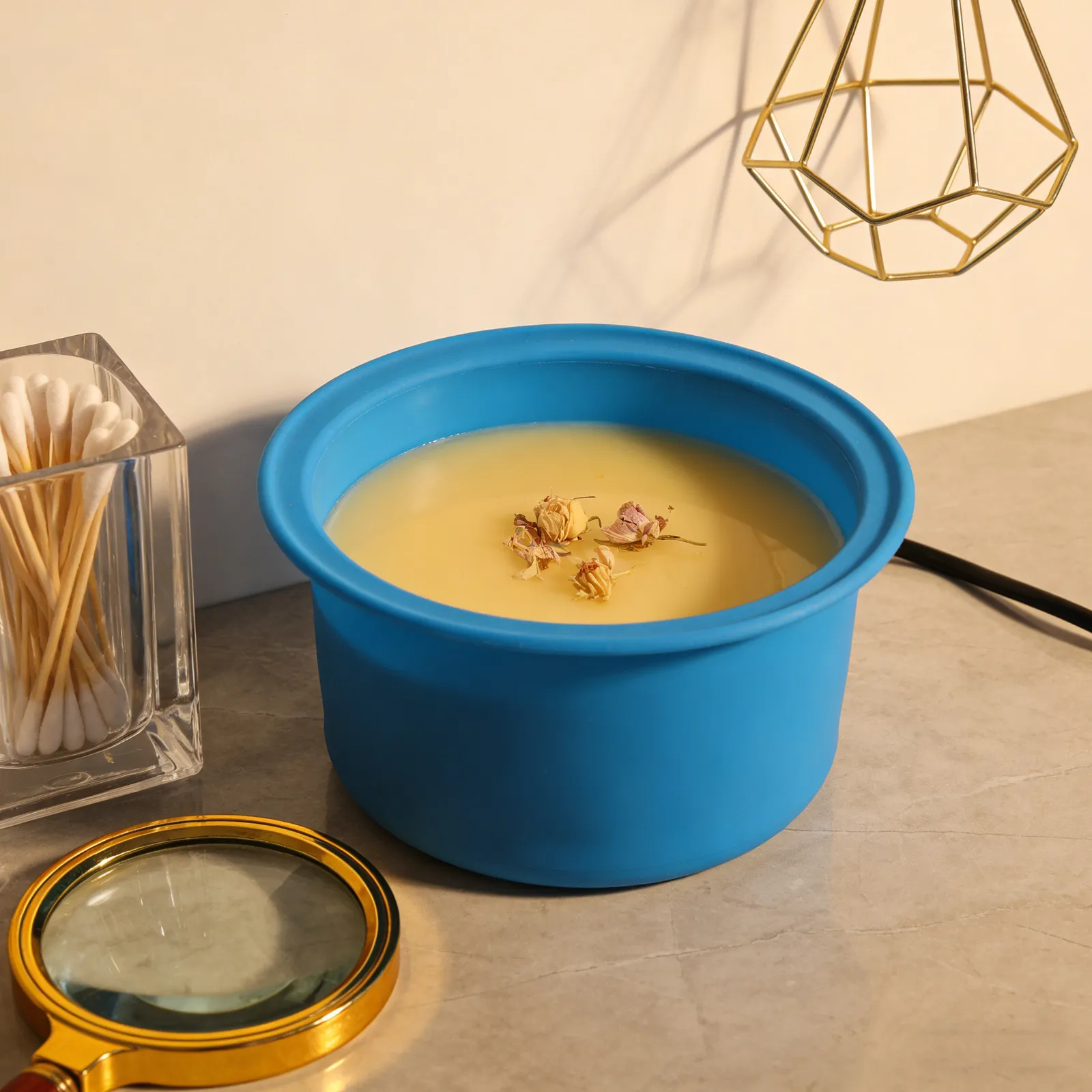 2Pcs Silicone Wax Melt Warmer Liners Reusable Flexible Nonstick Silicone Wax Melting Pot Inserts for Aromatherapy Hair Removal