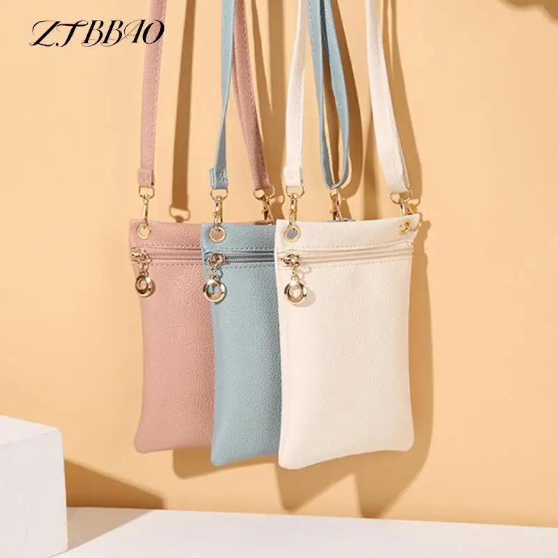 

1PCS Sweet Female Shoulder Bag Purses Lychee Grain Crossbody Cell Phone Bags For Women Ladies Handbag Daily Versatile Wallets