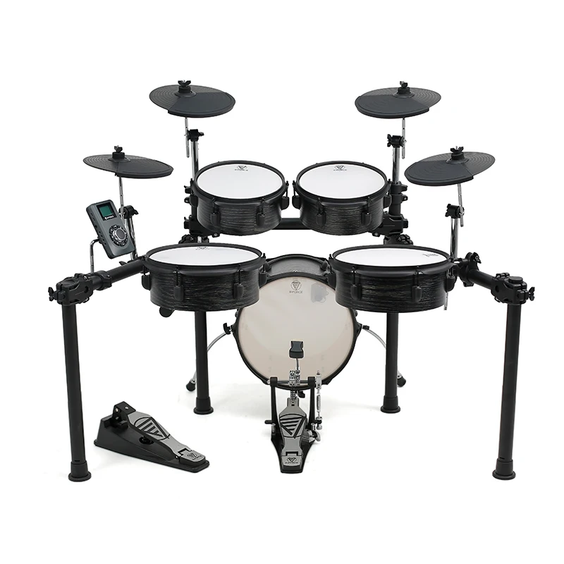 Full Set Electronic Drum Kit Percussion Instrument For Home Practice Beginner Intermediate Player Stage Performance