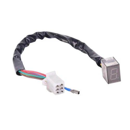 Imagen 2 del producto Indicador de marchas Digital Universal LED para motocicleta, indicador de velocímetro, Sensor de palanca de cambio