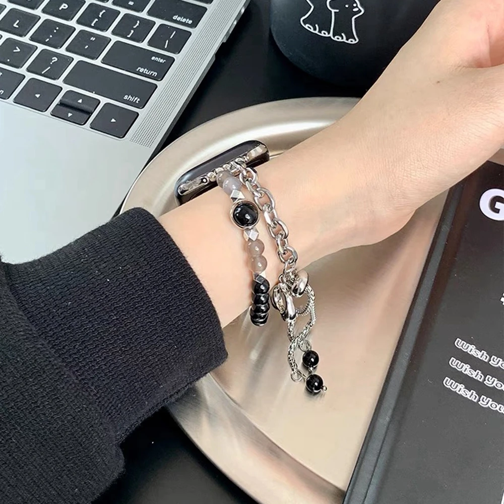 elastic force Strap for Apple Watch link Band Bracelet 11 10 9 8 41/45mm SE 7 6 5 4 Correa For iWatch 40/44mm Ultra 38/42