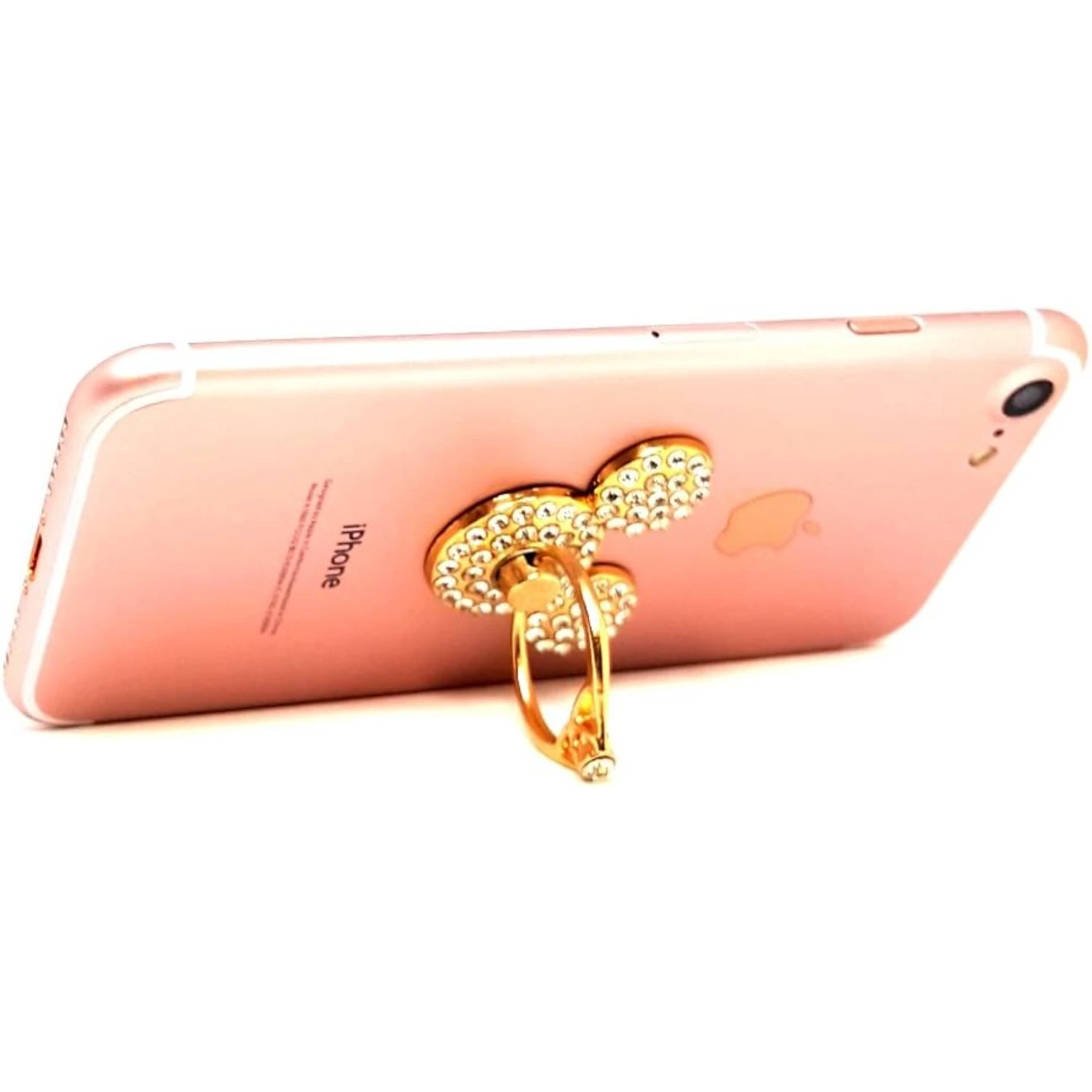 Ears Ring Stand, Rhinestone Crystal Bling  °  Cell Phone Stent Holder  Kickstand for  7 7 Plus  8 8 Plus 6S 6  S7 S8