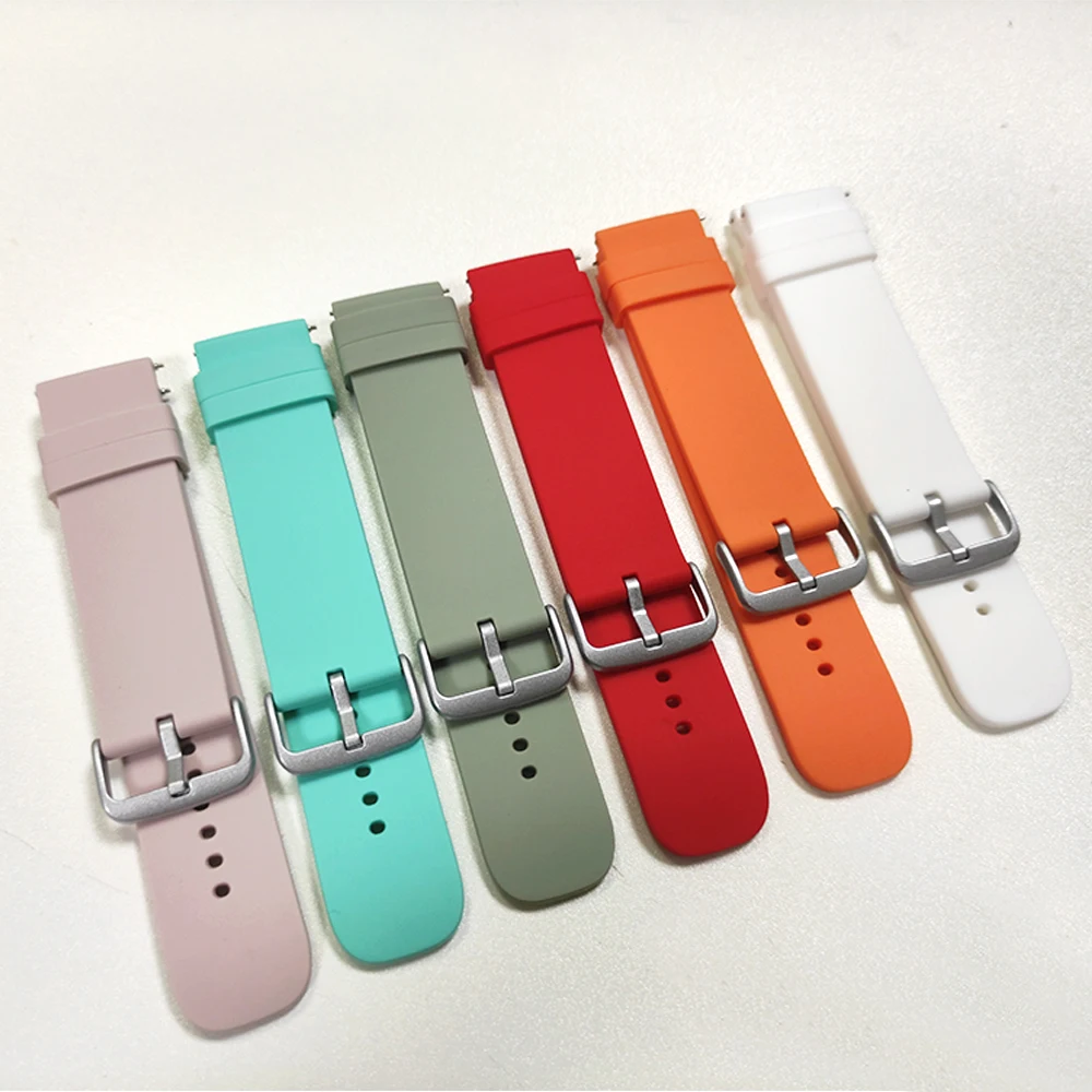 Sports Silicone Strap For Fossil GEN 6 44mm Smart Watch Band Accessories For Fossil GEN 5E 44mm / GEN 5 LTE 45mm 20mm 22mm Wrist