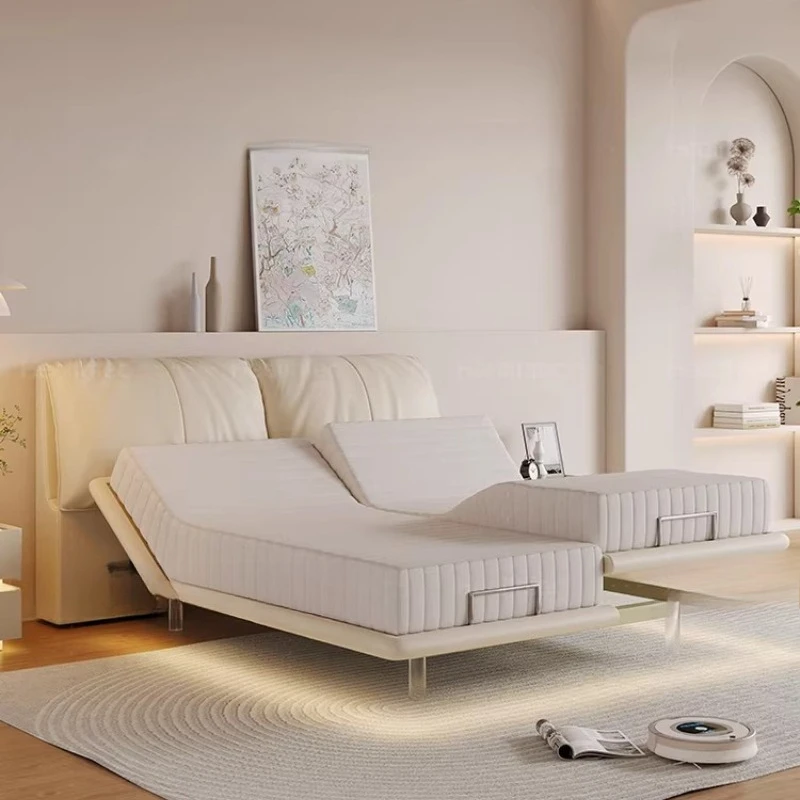 Multifunctional black technology automatic intelligent electric bed, husband and wife do not disturb each other double