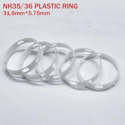 5pcs Plastic Inner Ring Fit to NH35 NH36 Mechanical Movement Installation NH Series Inner Cover Movement Holder Fix Ring Parts