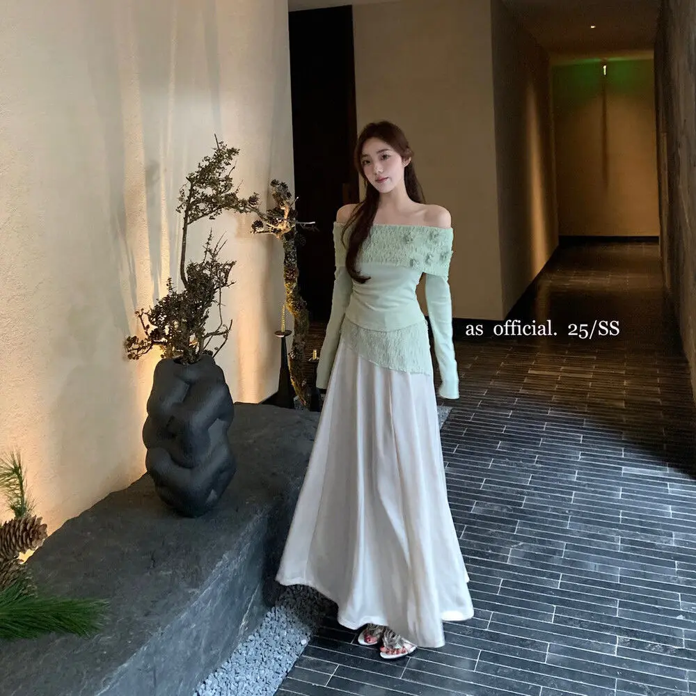   بلوزة نسائية أثيرية مرقعة من الدانتيل برقبة باردو مزينة بالزهور شفافة من الكروشيه على طراز الألعاب بلوزة أنيقة رومانسية #5