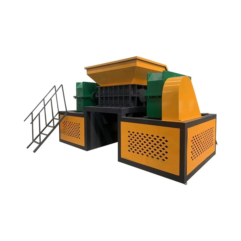 Large Garbage Crushing Equipment, Waste Metal And Plastic Double Axis Shredder, Industrial Crusher