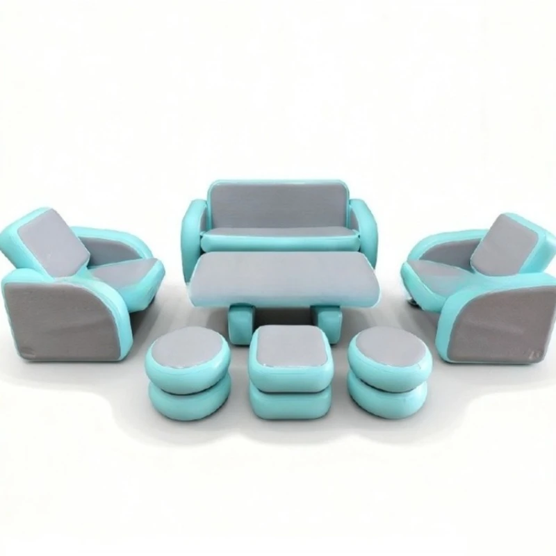 Outdoor inflatable sofa, camping sofa inflatable brushed seat, easy folding inflatable sofa